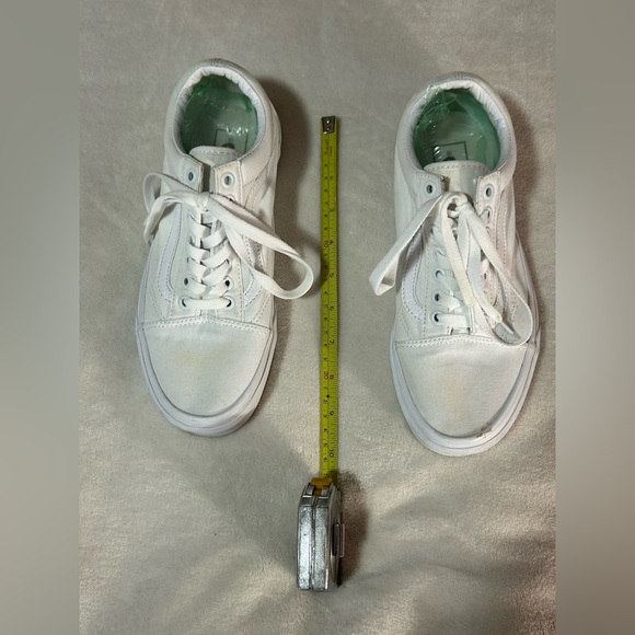 Vans white skate shoes women's 8.5 Men's 7 lace summer casual - Picture 6 of 7